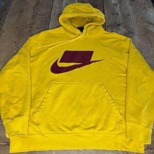 Nike Sportswear NSW French Terry Blocked Yellow Not Sample Hoodie Men's Large
